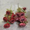 AH10MN-014 Silk Cloth Artificial Flower Rose Bunch/Bouquet