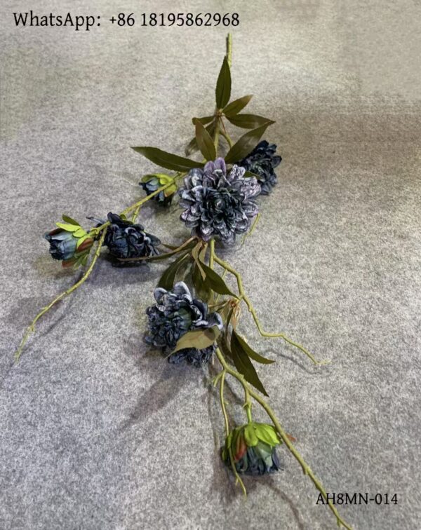 AH8MN-014 Silk Cloth Artificial Flower Rose Oleander