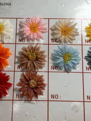 TJ0012MHF Silk Cloth Artificial Flower Head Chrysanthemum