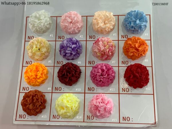 TJ0013MHF Silk Cloth Artificial Flower Head Chrysanthemum Marigold