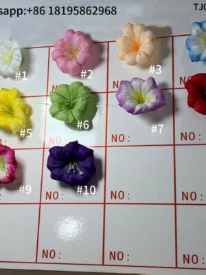 TJ003MHF Silk Cloth Artificial Flower Morning Glory Head