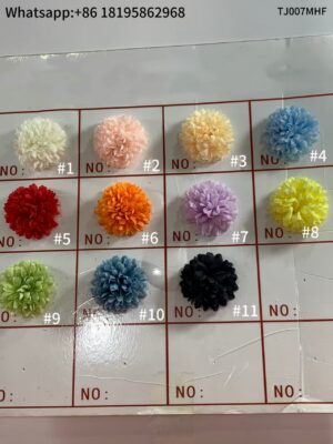 TJ007MHF Silk Cloth Artificial Flower Head Chrysanthemum