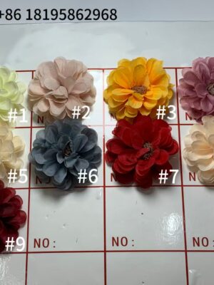 TJ008MHF Silk Cloth Artificial Flower Head Chrysanthemum