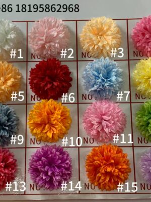TJ009MHF Silk Cloth Artificial Flower Head Chrysanthemum