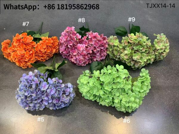 TJXX14-14 Artificial Latex Hydrangea Bouquet
