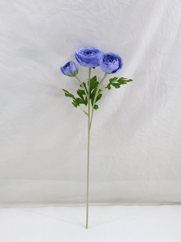 图片 1 GDDG7JT-014-1 Real Touch Moisturize 3 Head Artificial Ranunculus (Persian buttercup)