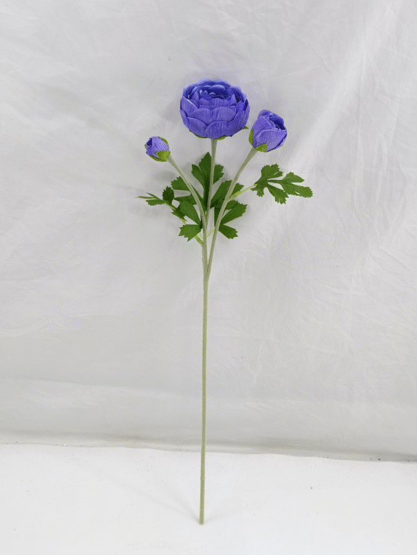 GDDG8JT-00-1 Real Touch Moisturize 3 Head Artificial Ranunculus (Persian buttercup)