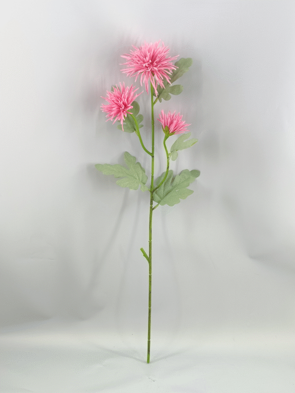 GDDG7JT-014-2 Real Touch Moisturize 3 Head Artificial Flower Chrysanthemum