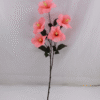 GDDG9JT-00-2 Real Touch Moisturize 5 Head Artificial Flower Hibiscus