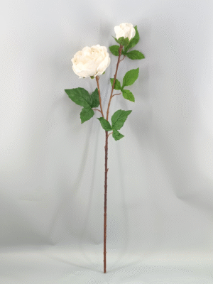 GDDG9JT-00-3 Real Touch Moisturize 2 Head Artificial Flower Ros