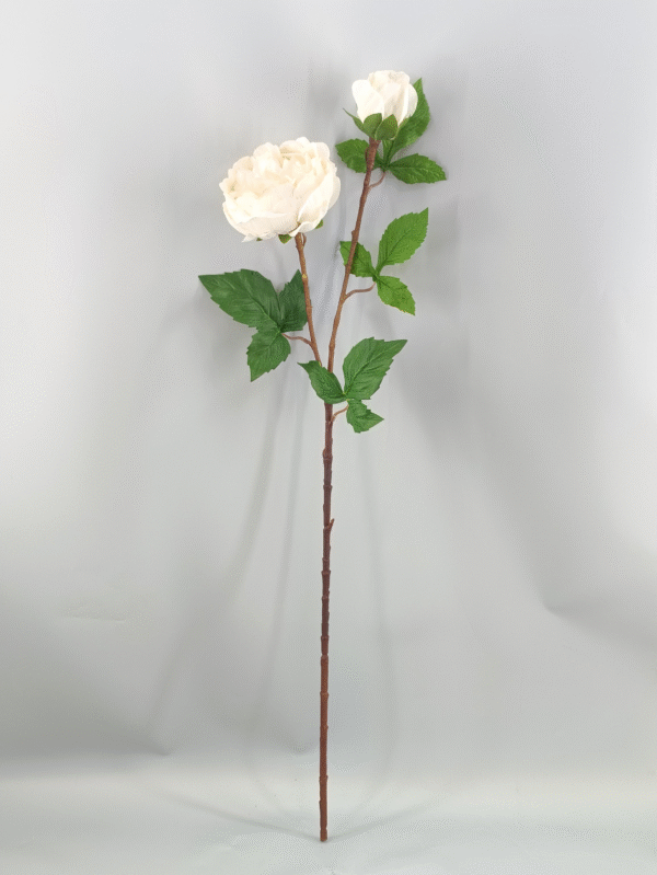GDDG9JT-00-3 Real Touch Moisturize 2 Head Artificial Flower Ros