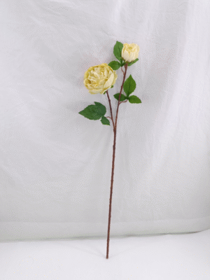 GDDG9JT-00-3 Real Touch Moisturize 2 Head Artificial Flower Rose