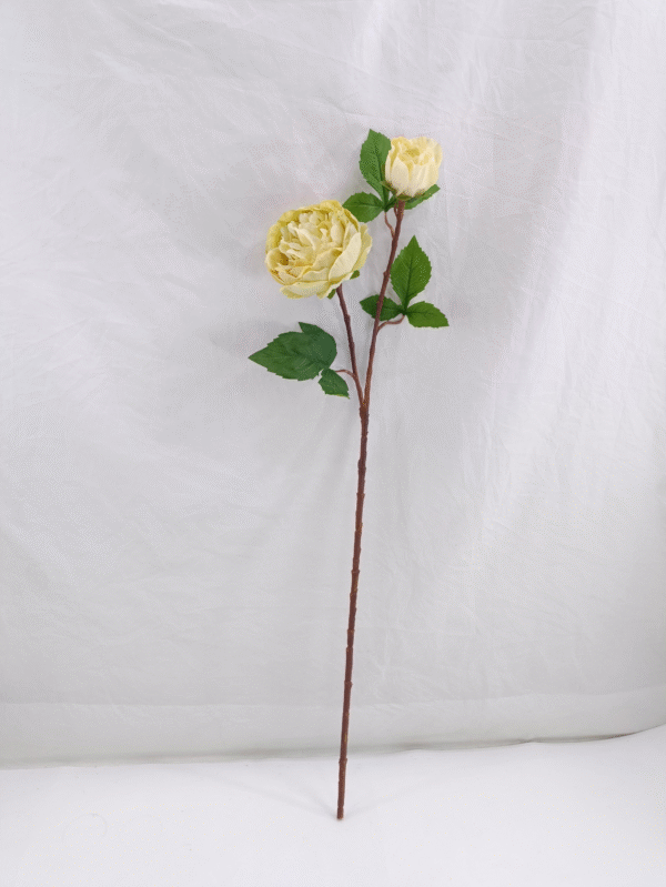 GDDG9JT-00-3 Real Touch Moisturize 2 Head Artificial Flower Rose