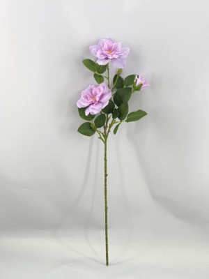 GDDG8JT-014 Real Touch Moisturize 3 Head Artificial Flower Rose