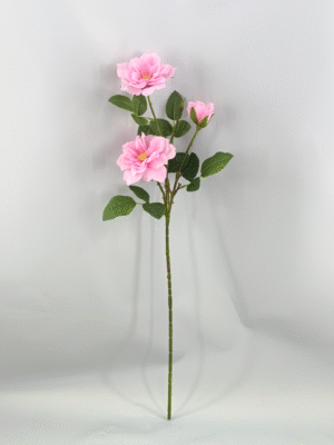 GDDG8JT-014 Real Touch Moisturize 3 Head Artificial Flower Rose