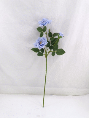 GDDG8JT-014 Real Touch Moisturize 3 Head Artificial Flower Rose