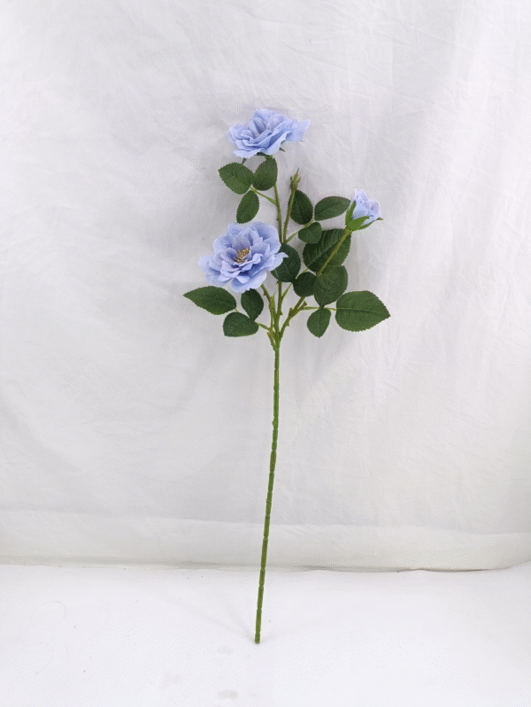 GDDG8JT-014 Real Touch Moisturize 3 Head Artificial Flower Rose
