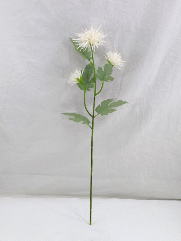 GDDG7JT-014-2 Real Touch Moisturize 3 Head Artificial Flower Chrysanthemum