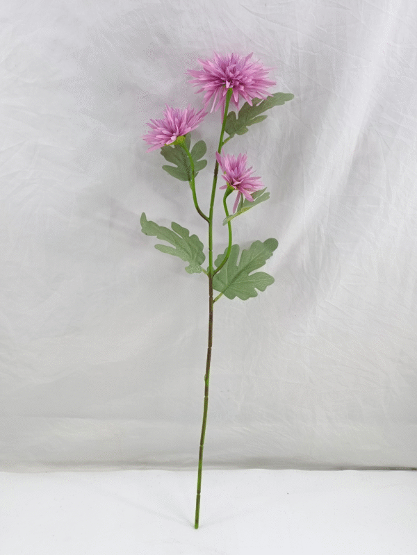 GDDG7JT-014-2 Real Touch Moisturize 3 Head Artificial Flower Chrysanthemum