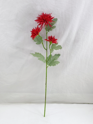 GDDG7JT-014-2 Real Touch Moisturize 3 Head Artificial Flower Chrysanthemum