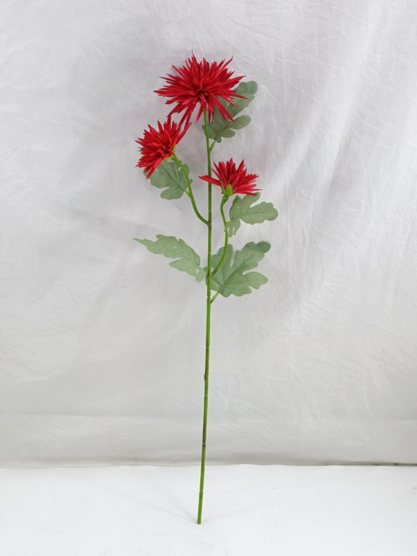 GDDG7JT-014-2 Real Touch Moisturize 3 Head Artificial Flower Chrysanthemum