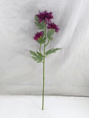 GDDG7JT-014-2 Real Touch Moisturize 3 Head Artificial Flower Chrysanthemum