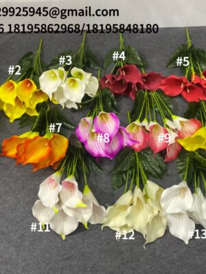 Artificial Calla Lilly Bouquet