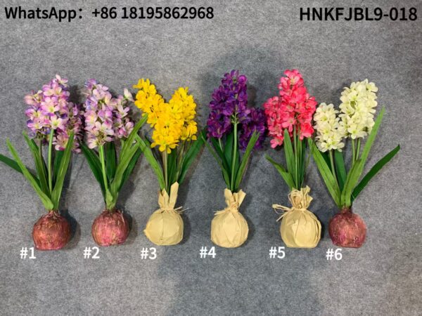 Artificial Hyacinth with bulbs